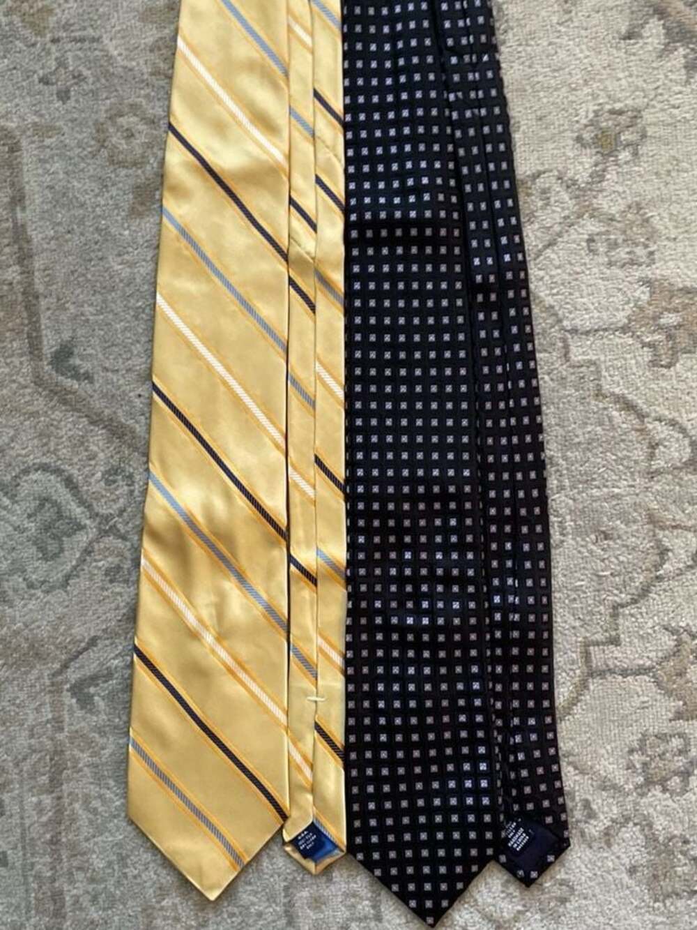 Lot of 2 Roundtree & Yorke Silk Ties